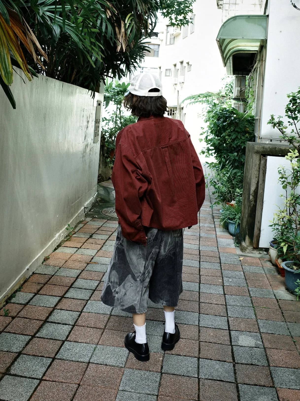 哥倫比亞酒紅色長袖襯衫 3